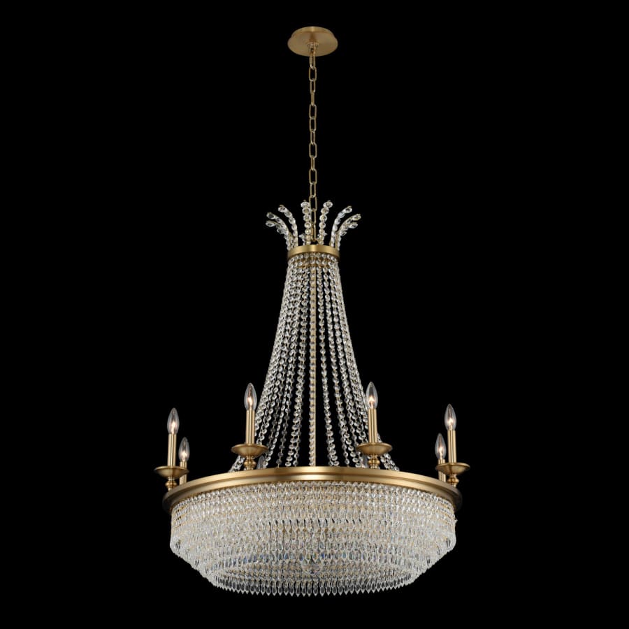 Allegri Tavo 12 Light 34" Wide Taper Candle Style Empire Chandelier with Firenze Crystal - Image 2