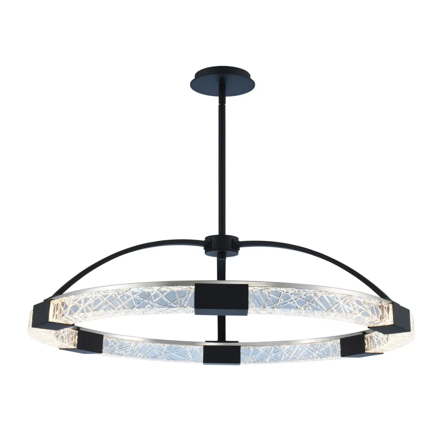 Allegri Athena 32″ Wide LED Ring Chandelier with Firenze Crystal