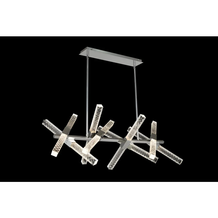 Allegri Apollo 16 Light 47″ Wide LED Abstract Chandelier with Firenze Crystal