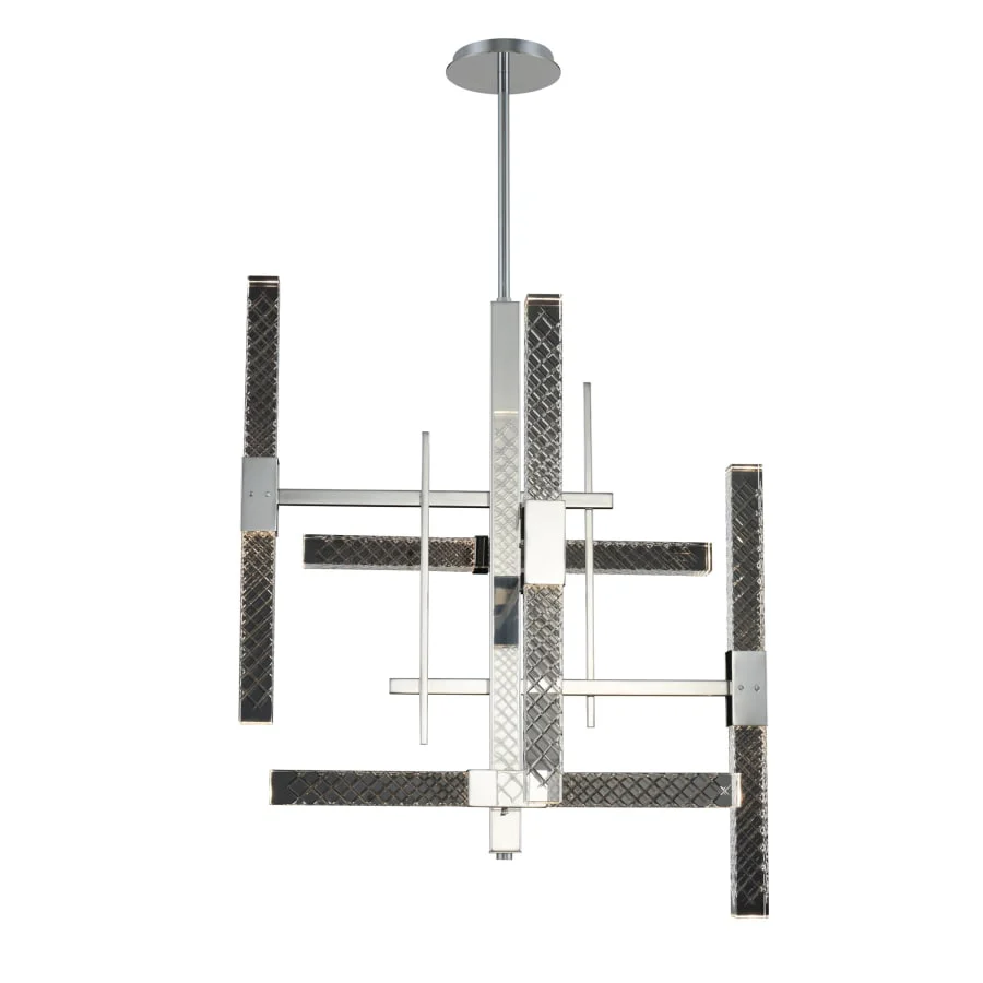 Allegri Apollo 10 Light 26" Wide LED Abstract Chandelier with Firenze Crystal - Image 2