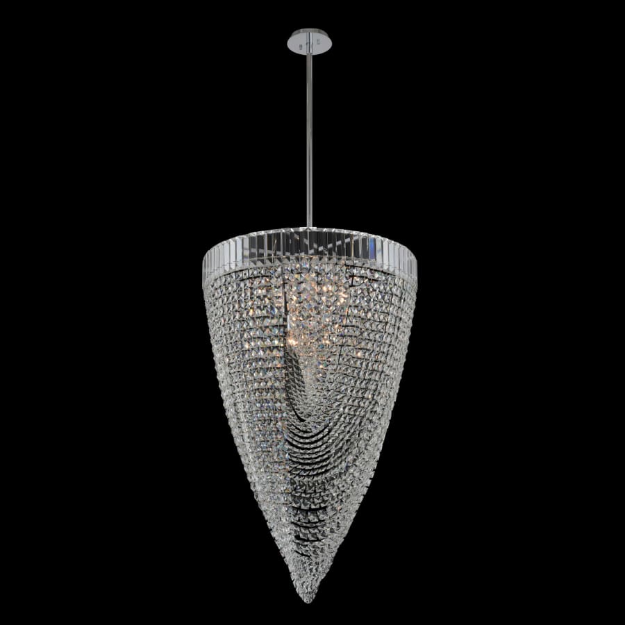 Allegri Mira 26" Wide Pendant with Firenze Crystal - Image 2