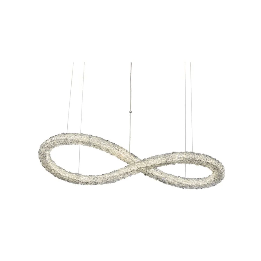 Allegri Lina 48" Wide LED Abstract Chandelier with Firenze Crystal - Image 1