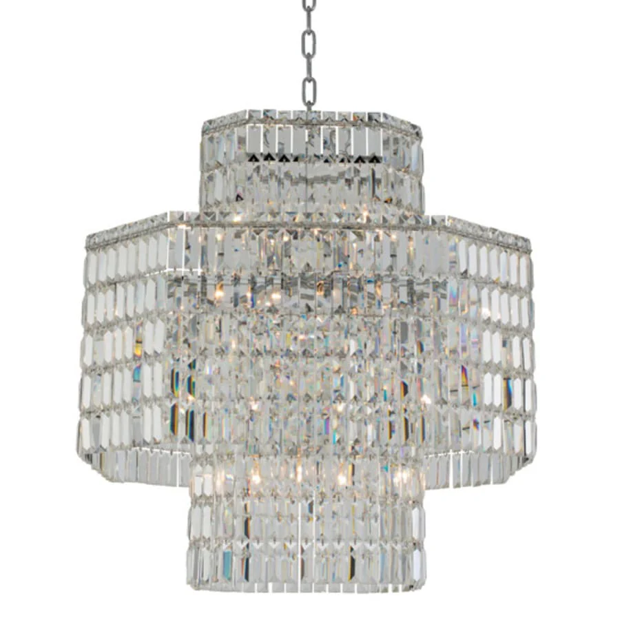 Allegri Livelli 16 Light 33" Wide Crystal Pendant - Image 1