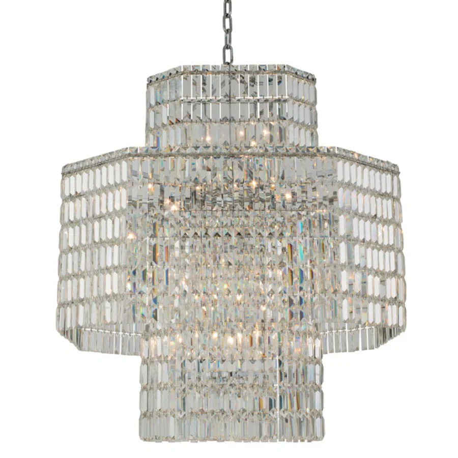 Allegri Livelli 20 Light 39" Wide Crystal Pendant - Image 1