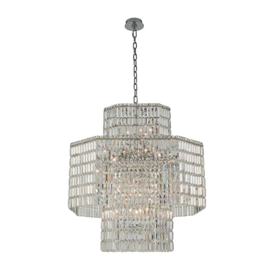 Allegri Livelli 20 Light 39" Wide Crystal Pendant - Image 2