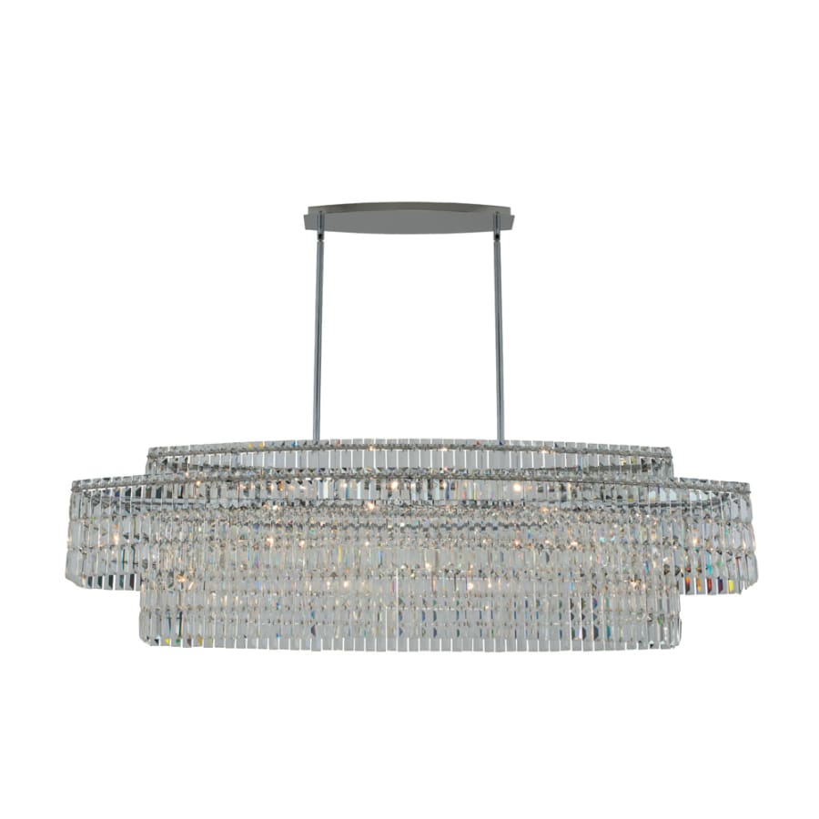 Allegri Livelli 15 Light 60" Wide Crystal Linear Chandelier - Image 1