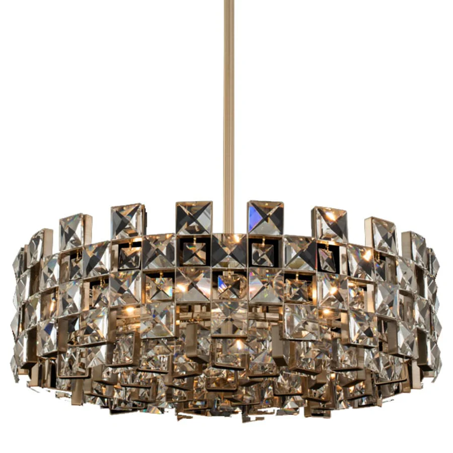 Allegri Piazze 9 Light 29" Wide Crystal Pendant - Image 1