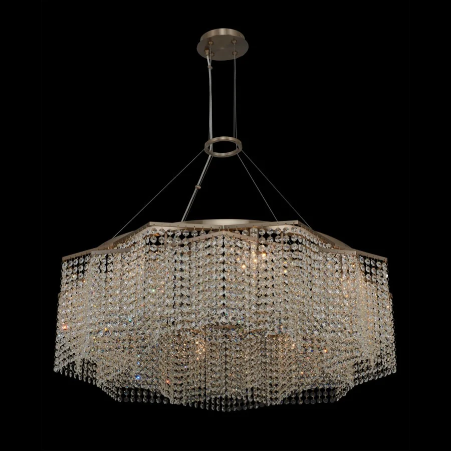 Allegri Cometa 8 Light 34" Wide Crystal Chandelier - Image 1