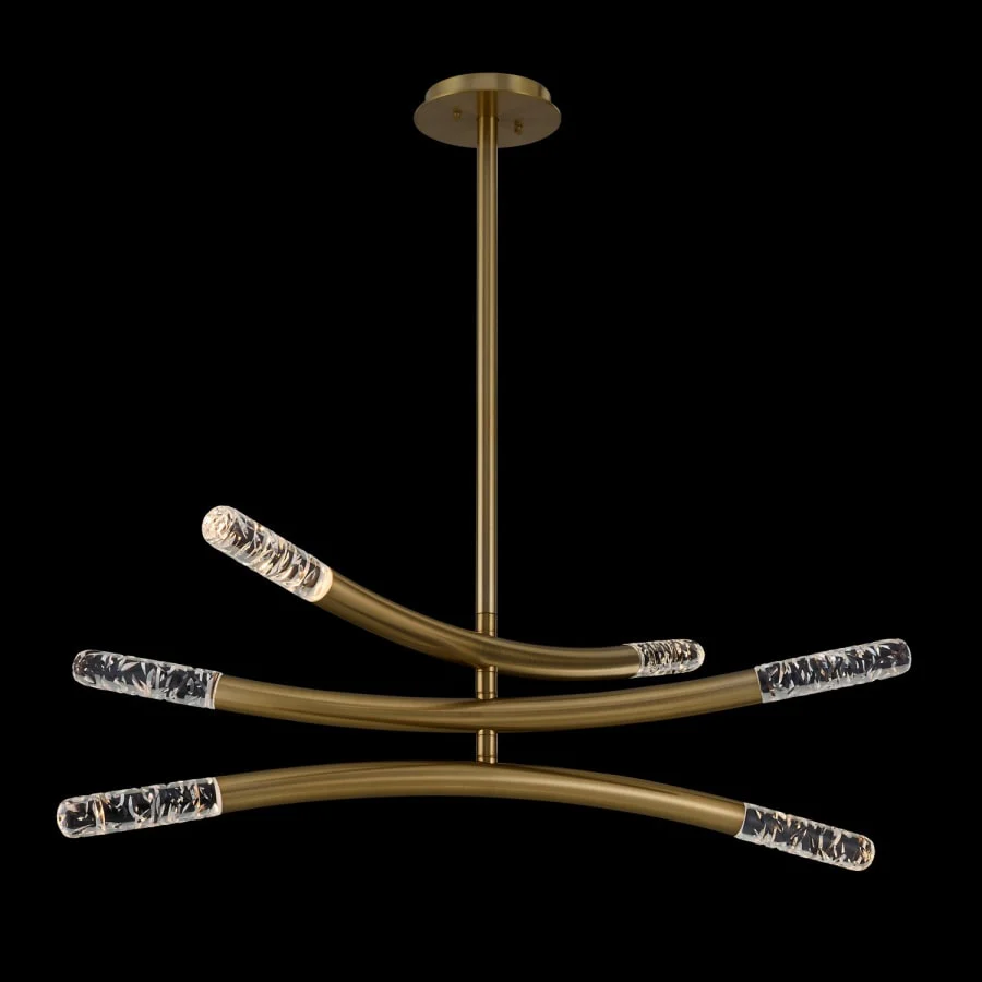 Allegri Laga 38" Wide LED Crystal Sputnik Chandelier - Image 1