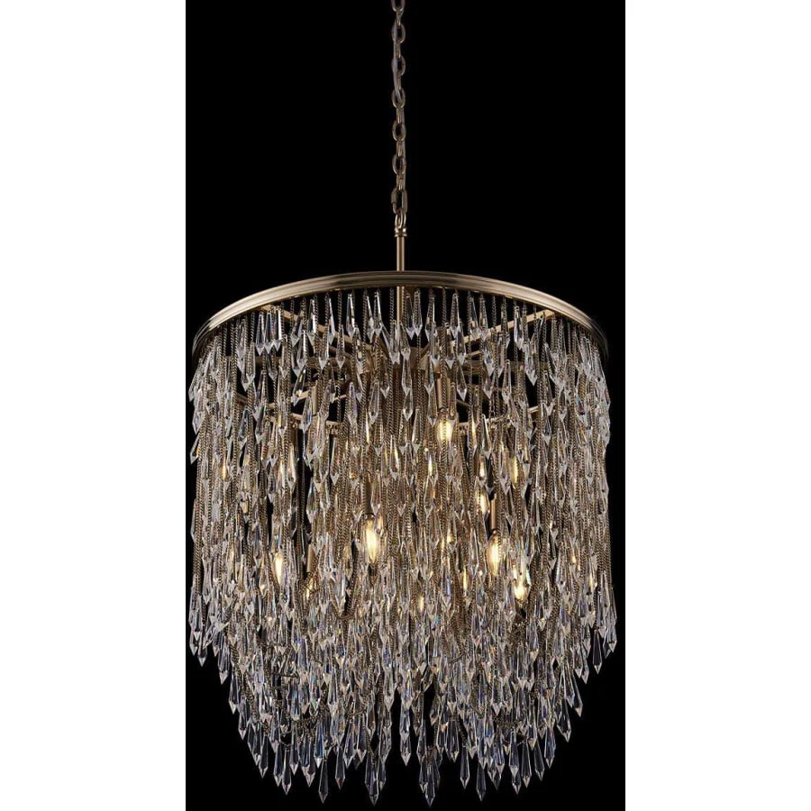 Allegri Frangia 12 Light 29″ Wide Crystal Pendant