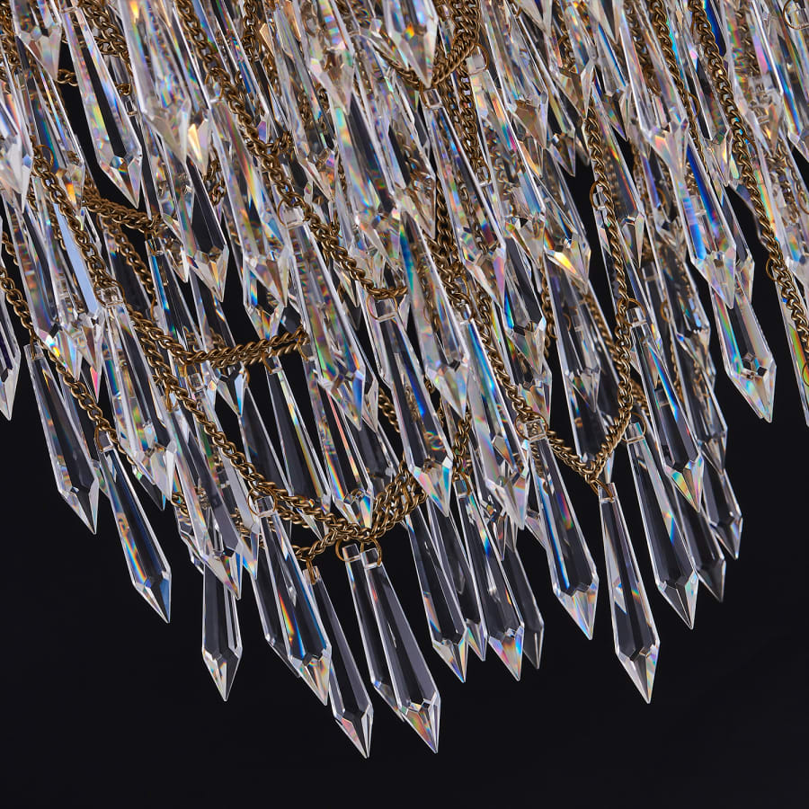 Allegri Frangia 12 Light 29" Wide Crystal Pendant - Image 3