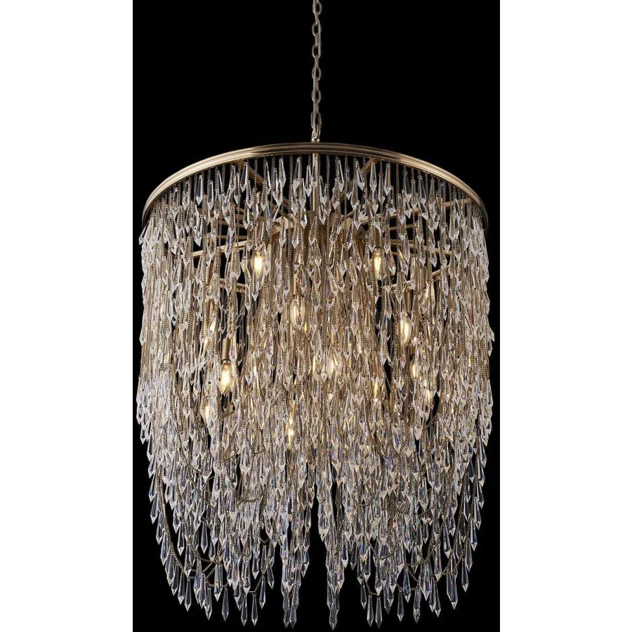 Allegri Frangia 18 Light 34″ Wide Crystal Pendant