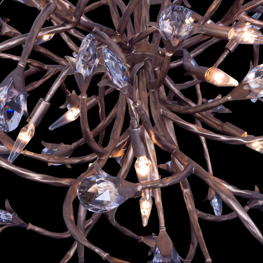 Allegri Fiore 16 Light 34" Wide Crystal Abstract Chandelier - Image 3