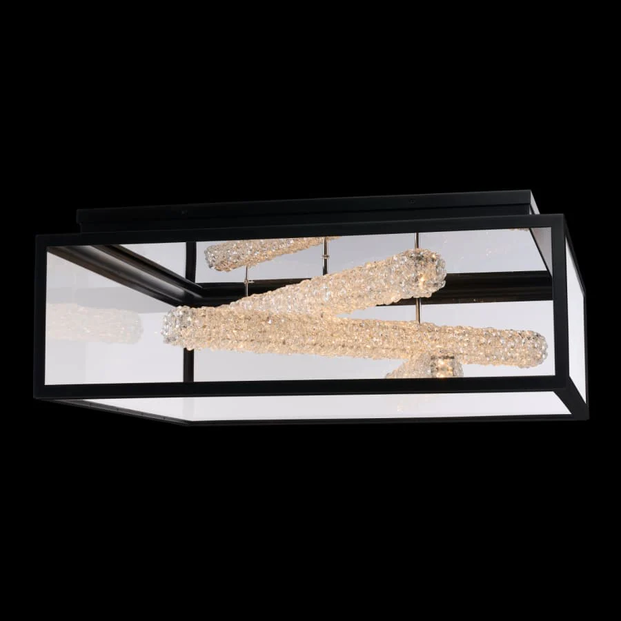 Allegri Lina Esterno 32″ Wide LED Flush Mount Outdoor Ceiling Fixture