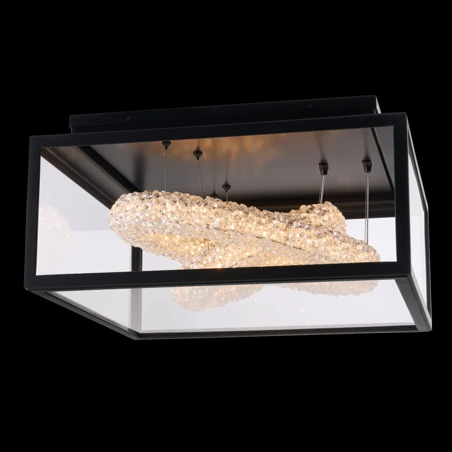 Allegri Lina Esterno 24″ Wide LED Flush Mount Outdoor Ceiling Fixture