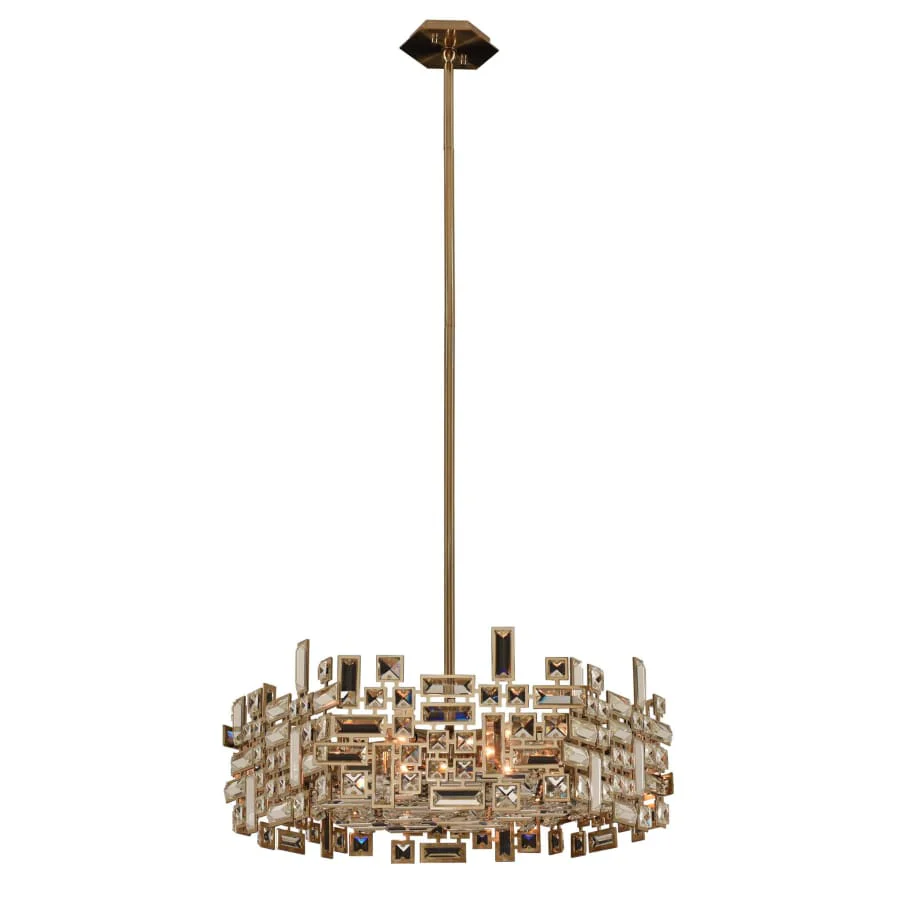 Allegri Vermeer 6 Light 24" Wide Crystal Pendant - Image 2