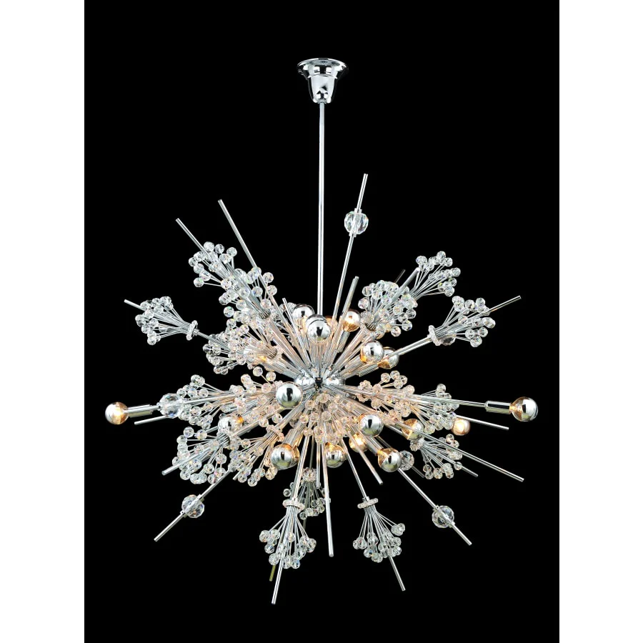 Allegri Constellation 30 Light 36″ Wide Single Tier Chandelier with Clear Crystal