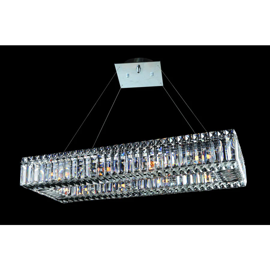 Allegri Quantum Baguette 10 Light Single Tier Chandelier - Image 1