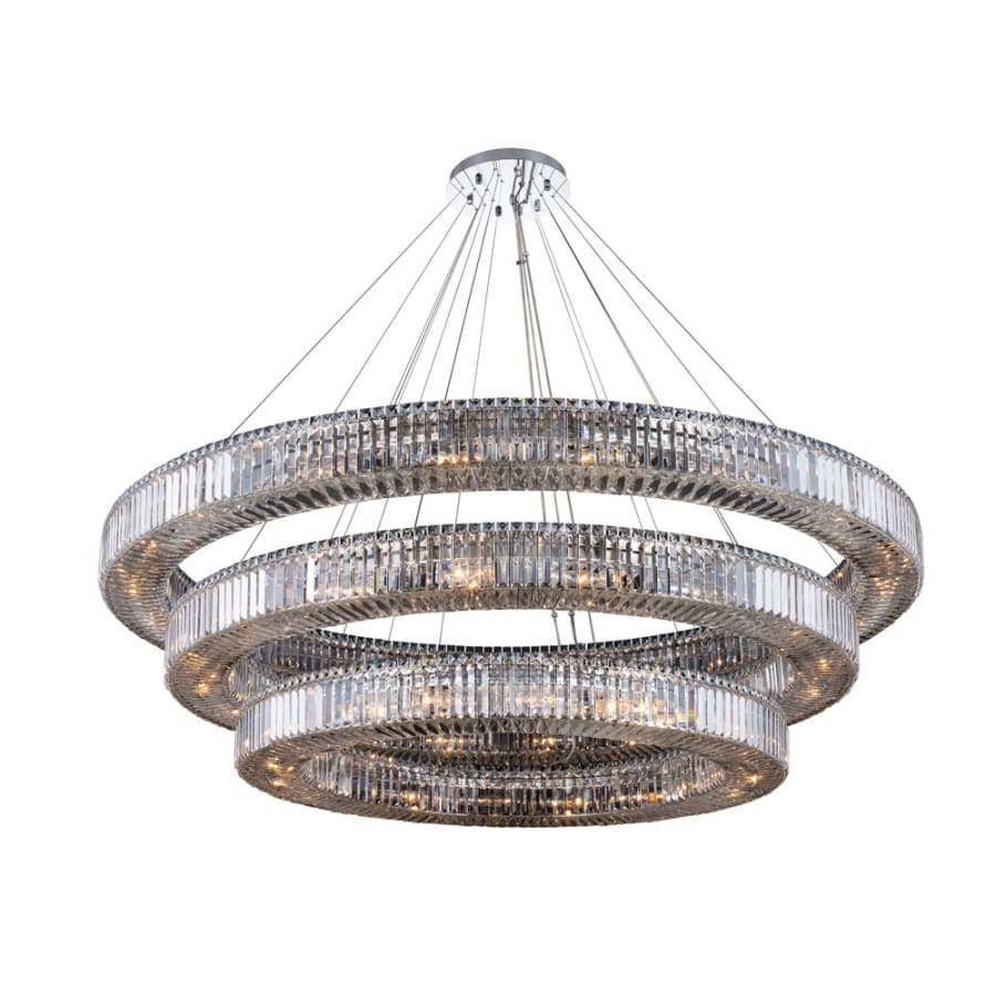Allegri Rondelle 56 Light 72" Wide Crystal Ring Chandelier - Image 1