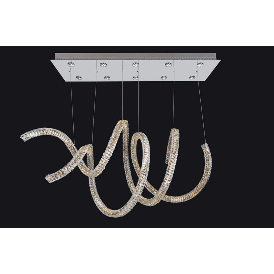 Allegri Ravina 10 Light 50" Wide LED Crystal Chandelier - Image 1