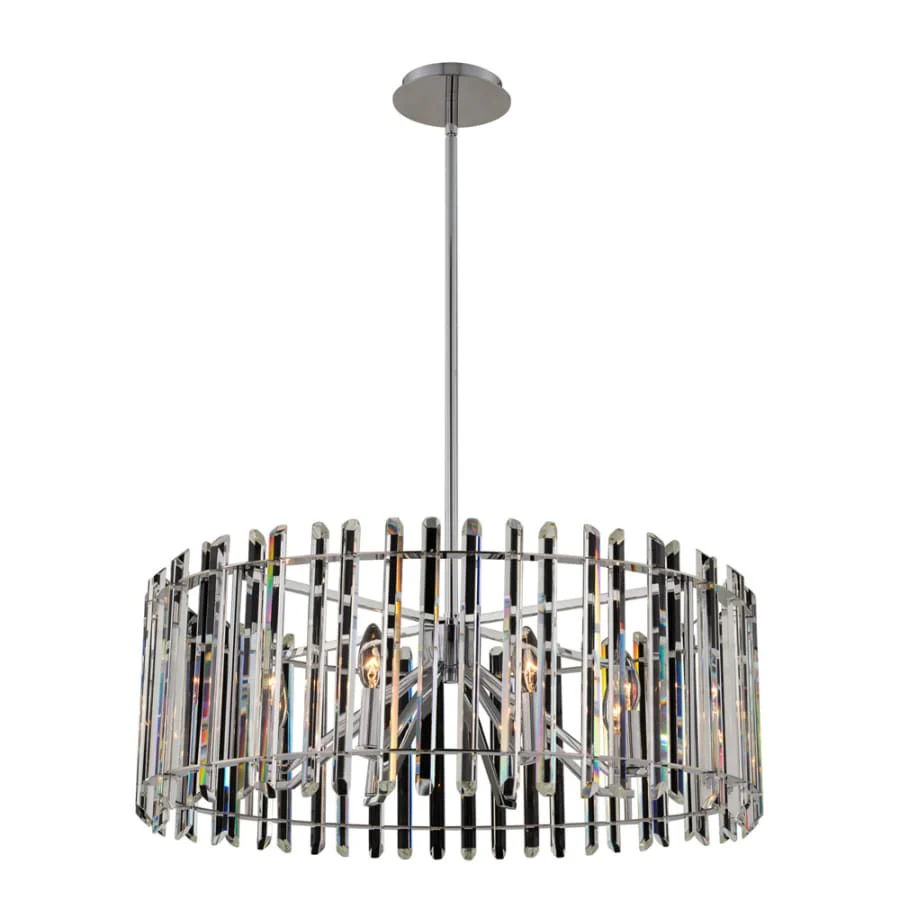 Allegri Viano 8 Light 28" Wide Crystal Drum Chandelier - Image 2