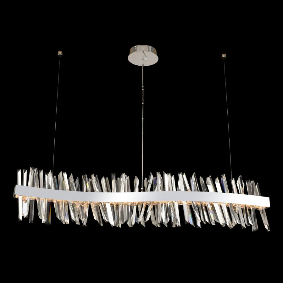 Allegri Glacier 60″ Wide LED Linear Chandelier