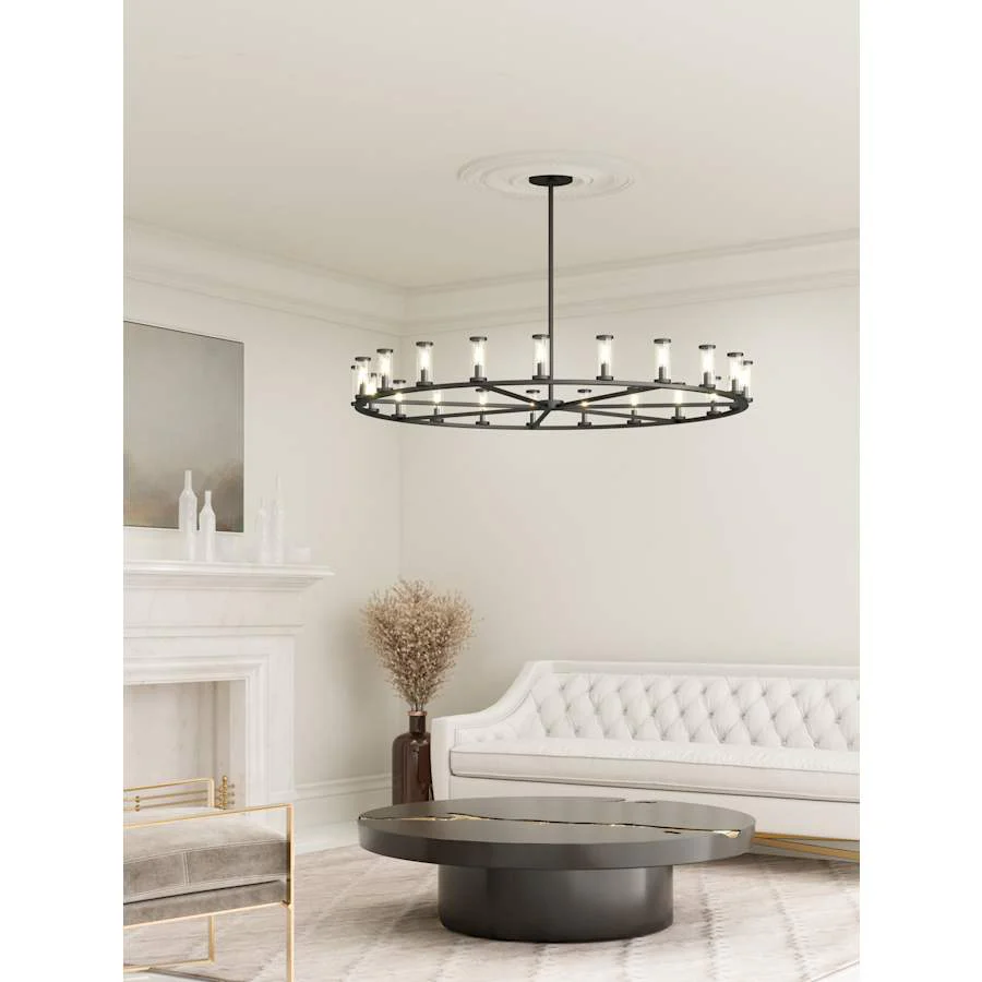 Alora Lighting Revolve 21 Light 60" Wide Taper Candle Chandelier - Image 3