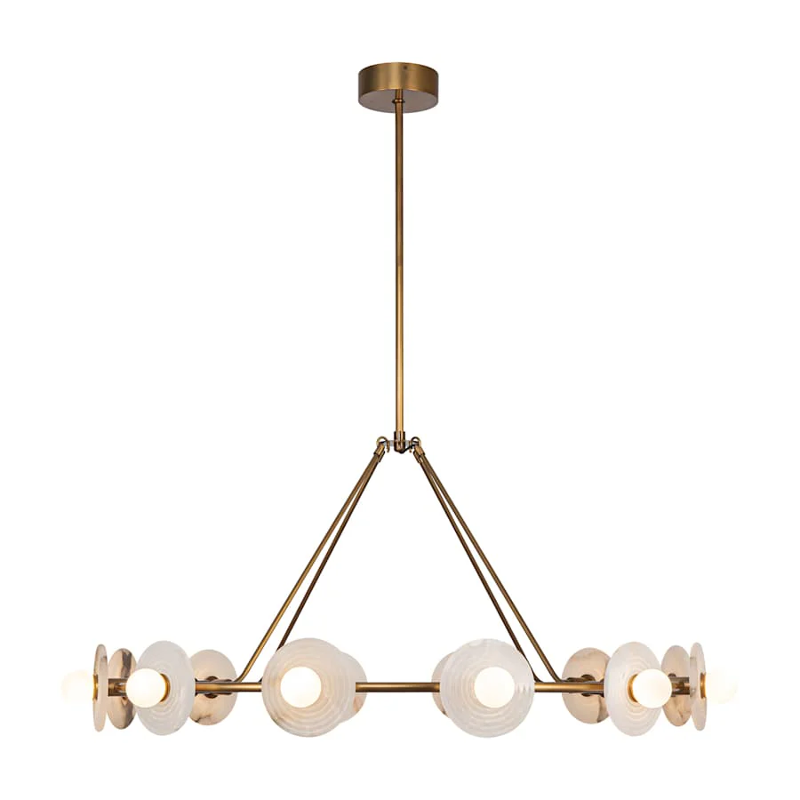 Alora Lighting Dahlia 47" Wide LED Ring Chandelier - Image 2