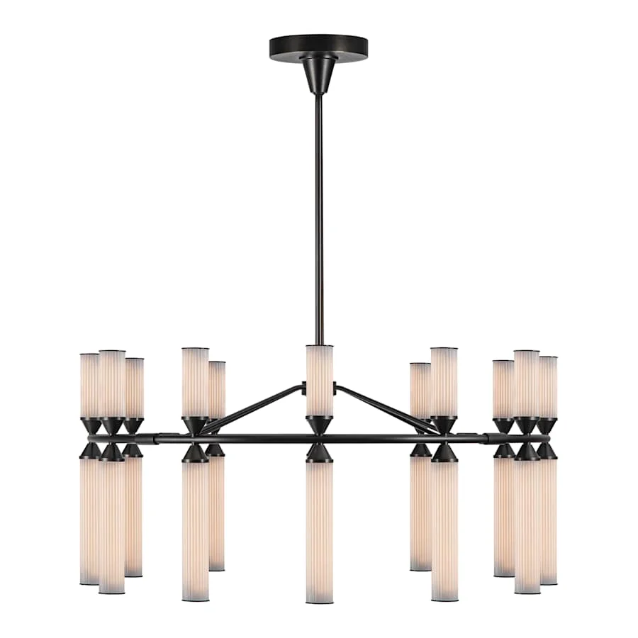 Alora Lighting Edwin 38" Wide LED Ring Chandelier - Image 2
