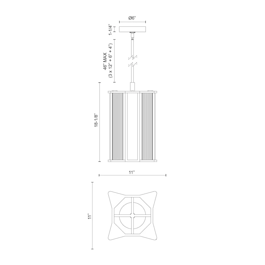 Alora Lighting Sabre 9" Wide LED Mini Pendant - Image 3