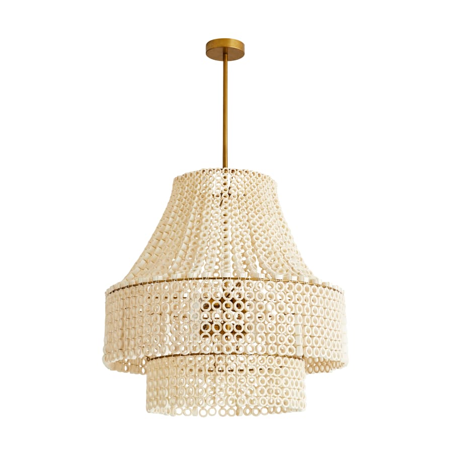 Arteriors Hannie 8 Light 29" Wide Beaded Chandelier - Image 3