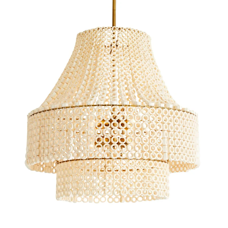 Arteriors Hannie 8 Light 29" Wide Beaded Chandelier - Image 2