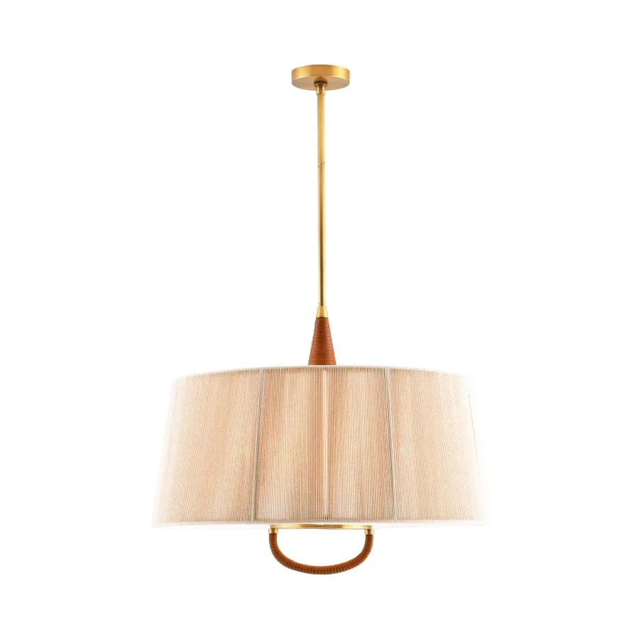 Arteriors Middlebury 6 Light 29" Wide Drum Chandelier - Image 3