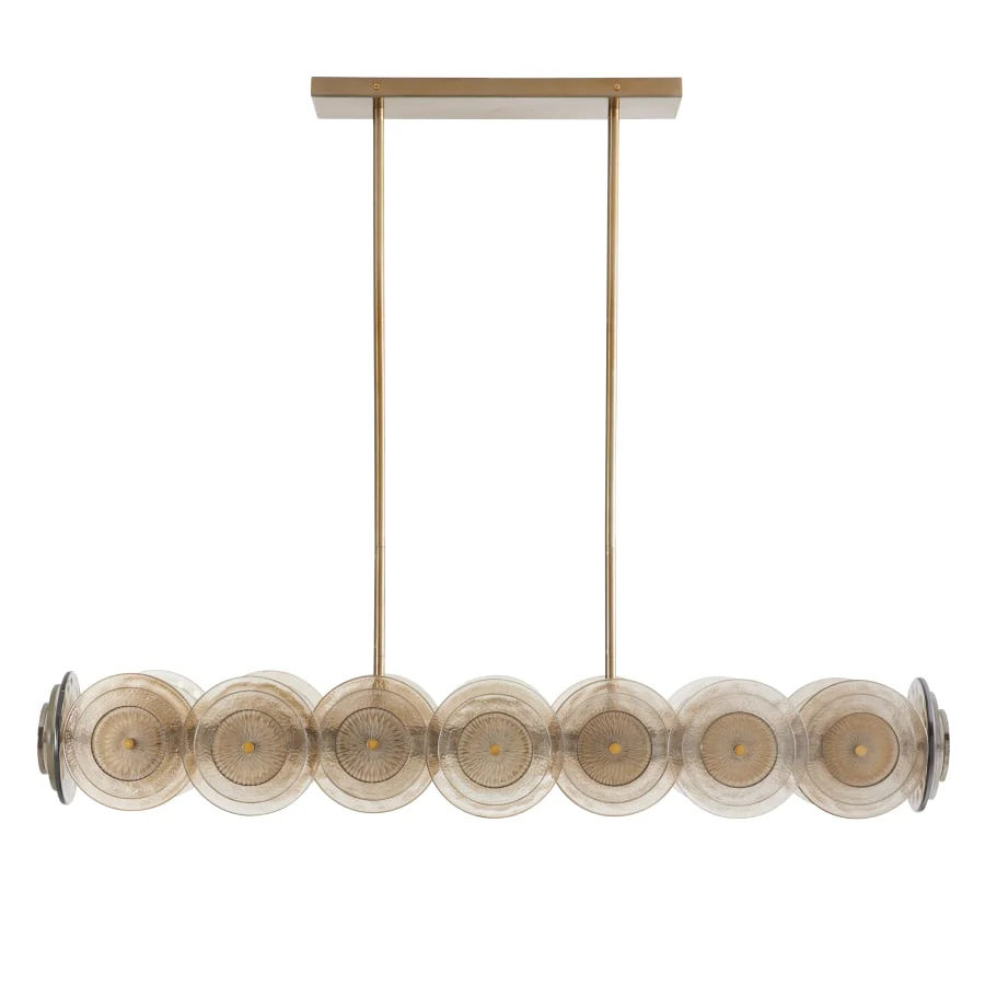 Arteriors Kinlee 12 Light 51" Wide Linear Chandelier - Image 1