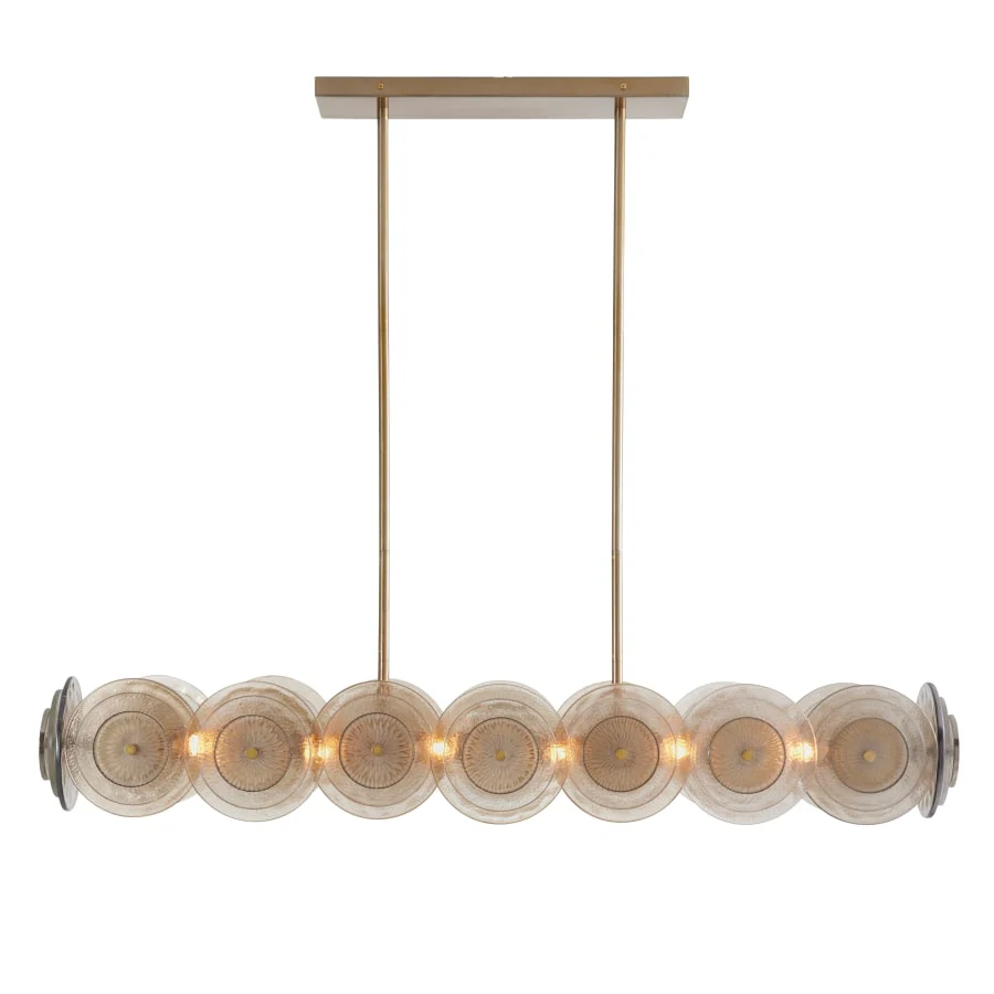 Arteriors Kinlee 12 Light 51" Wide Linear Chandelier - Image 2