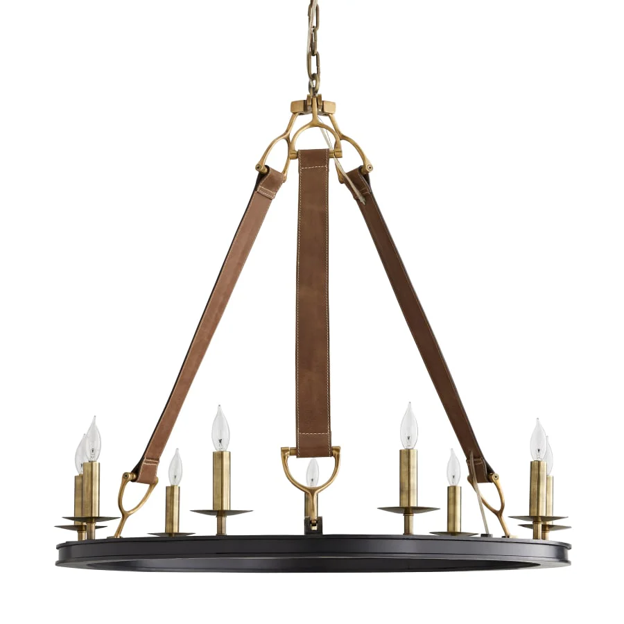 Arteriors Chaney 9 Light 33" Wide Ring Chandelier - Image 1