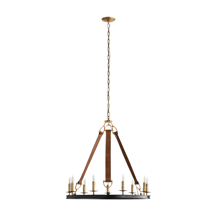 Arteriors Chaney 9 Light 33" Wide Ring Chandelier - Image 3