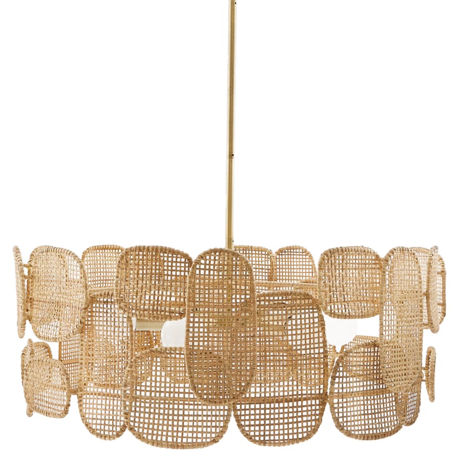 Arteriors Ronaldo 6 Light 30" Wide Commercial Drum Chandelier - Image 1