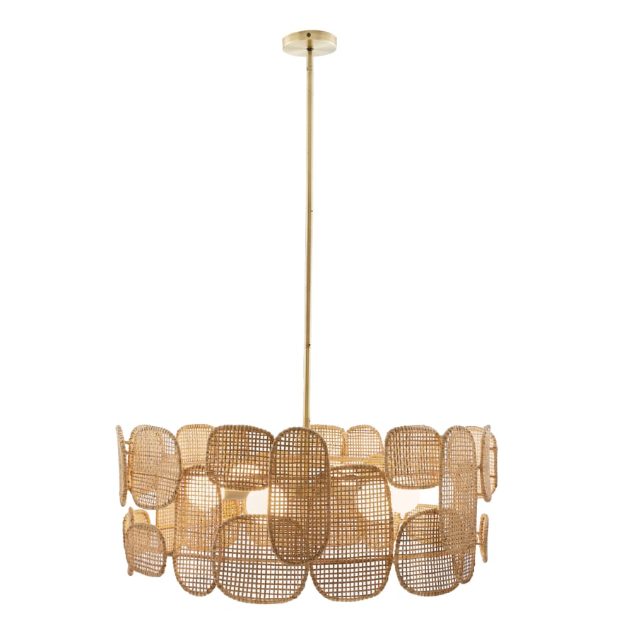 Arteriors Ronaldo 6 Light 30" Wide Commercial Drum Chandelier - Image 3