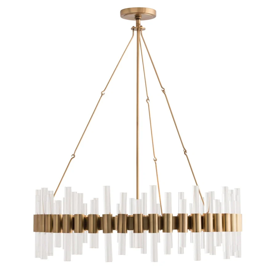 Arteriors Haskell 8 Light 34" Wide Ring Chandelier - Image 1