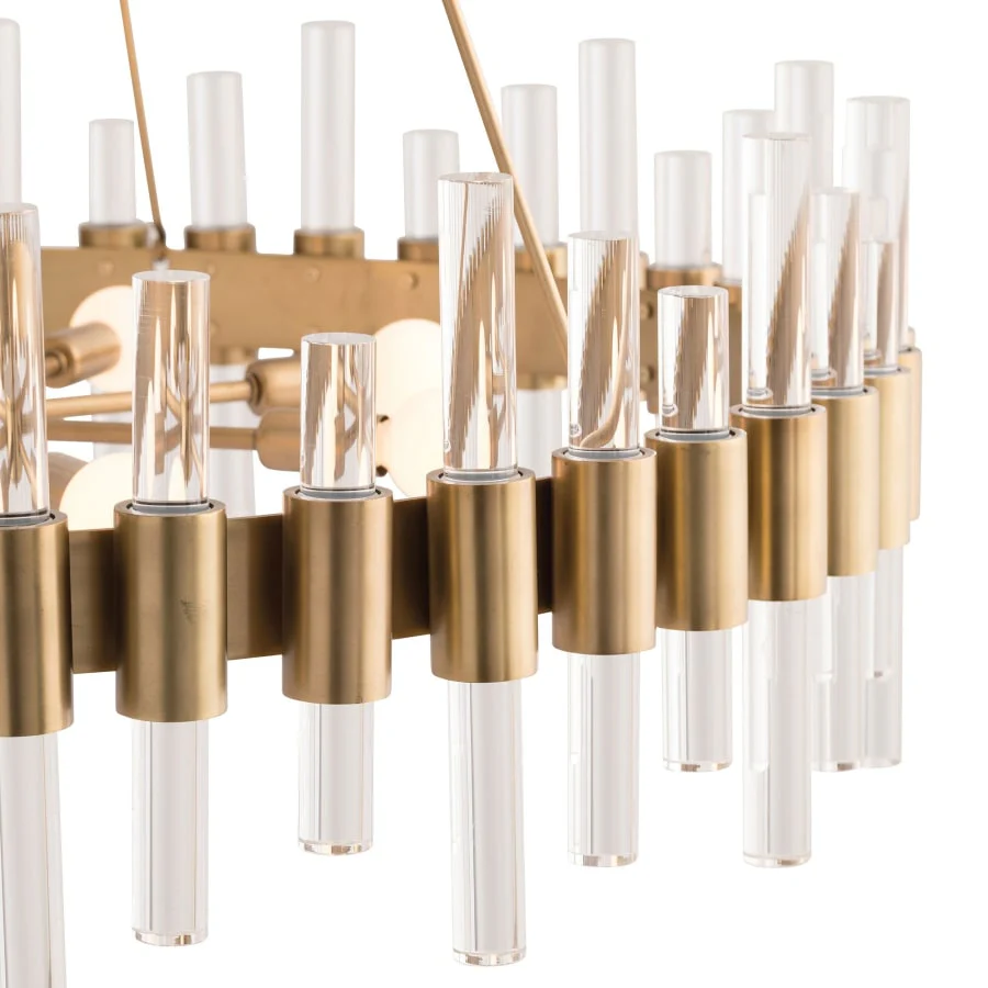Arteriors Haskell 8 Light 34" Wide Ring Chandelier - Image 2