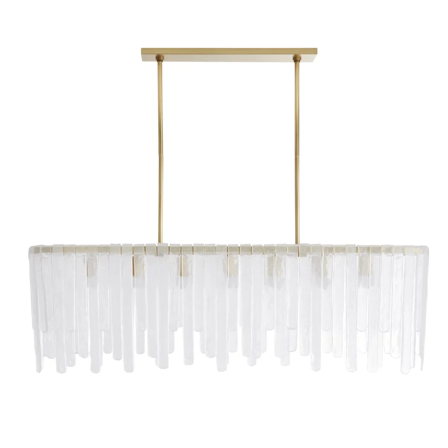 Arteriors Leighton 7 Light 52" Wide Linear Chandelier - Image 1