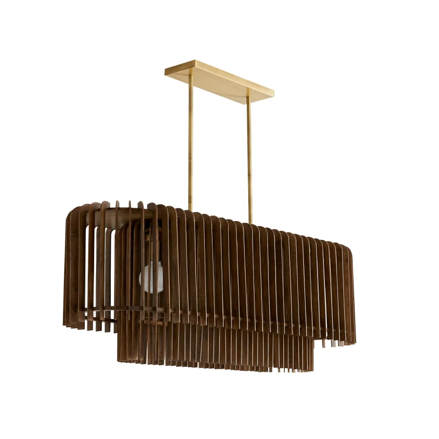 Arteriors Valencia 5 Light 49" Wide Linear Chandelier - Image 3