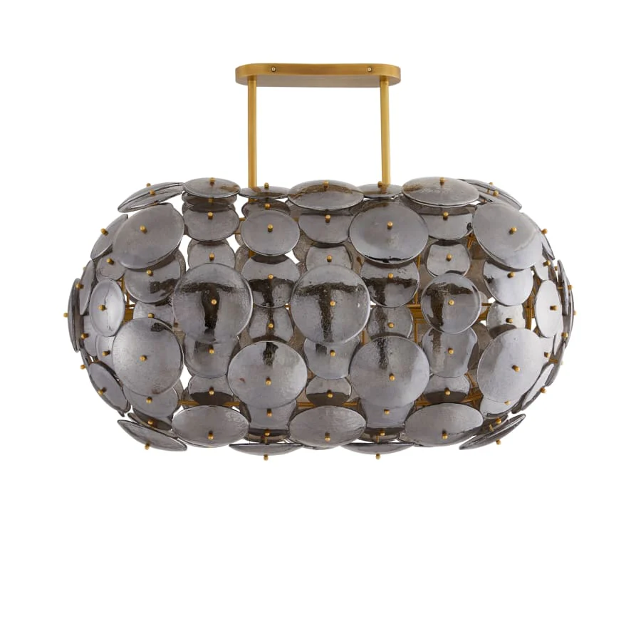 Arteriors Nebula 8 Light 42″ Wide Linear Chandelier