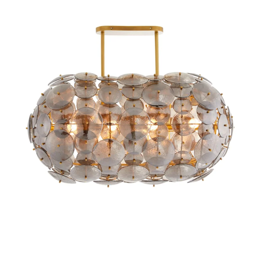 Arteriors Nebula 8 Light 42" Wide Linear Chandelier - Image 2
