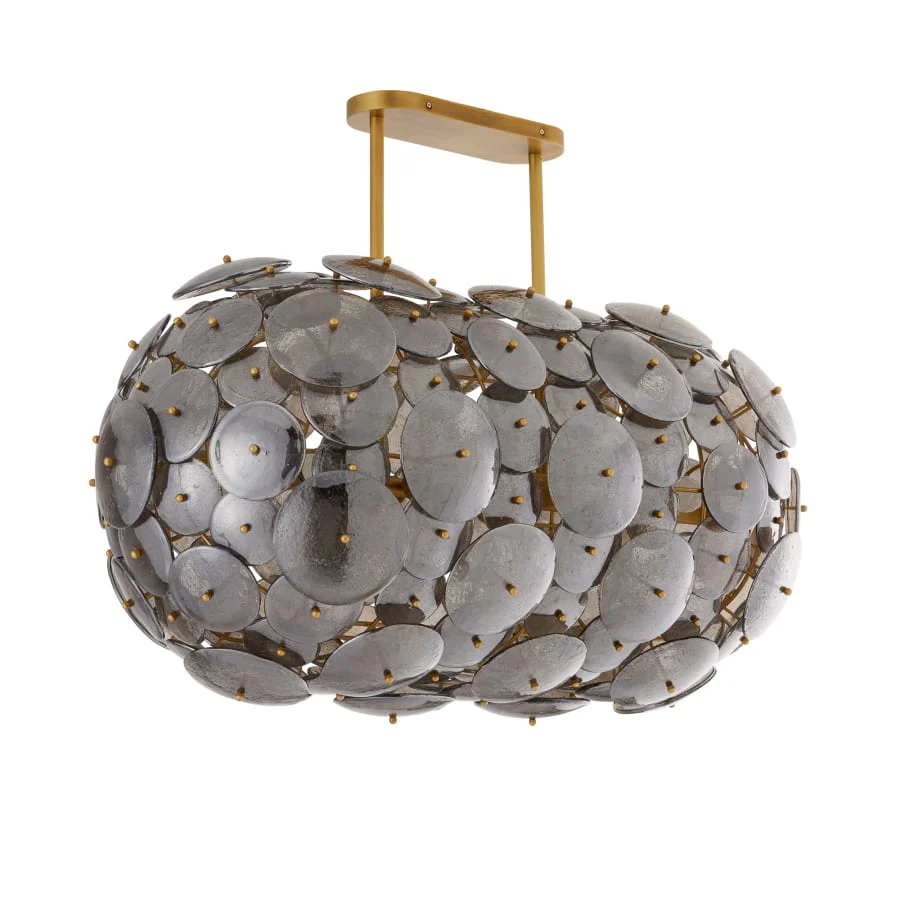 Arteriors Nebula 8 Light 42" Wide Linear Chandelier - Image 3