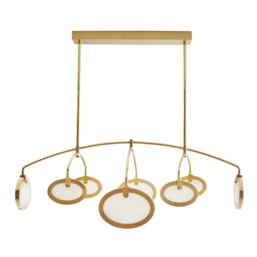 Arteriors Rosabel 56" Wide LED Commercial Abstract Chandelier - Image 1