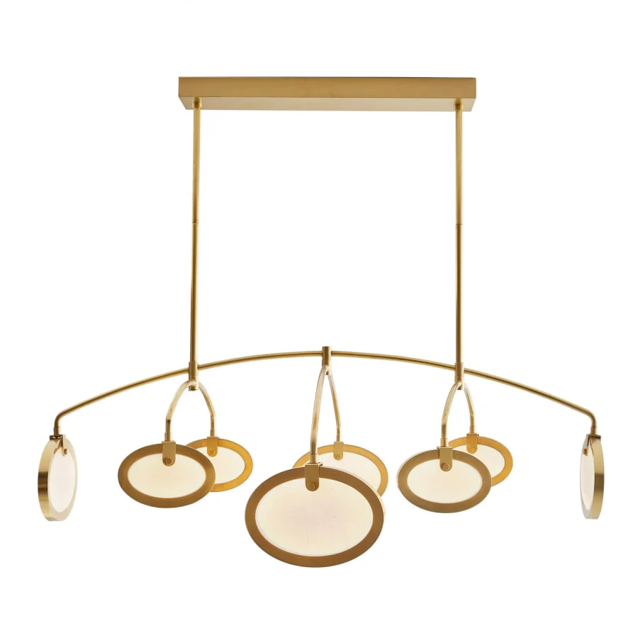 Arteriors Rosabel 56" Wide LED Commercial Abstract Chandelier - Image 2