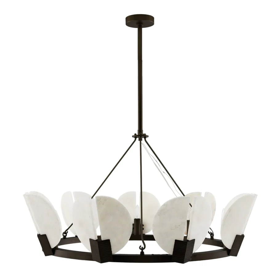 Arteriors Sierra 9 Light 40" Wide Commercial Ring Chandelier - English Bronze - Image 2