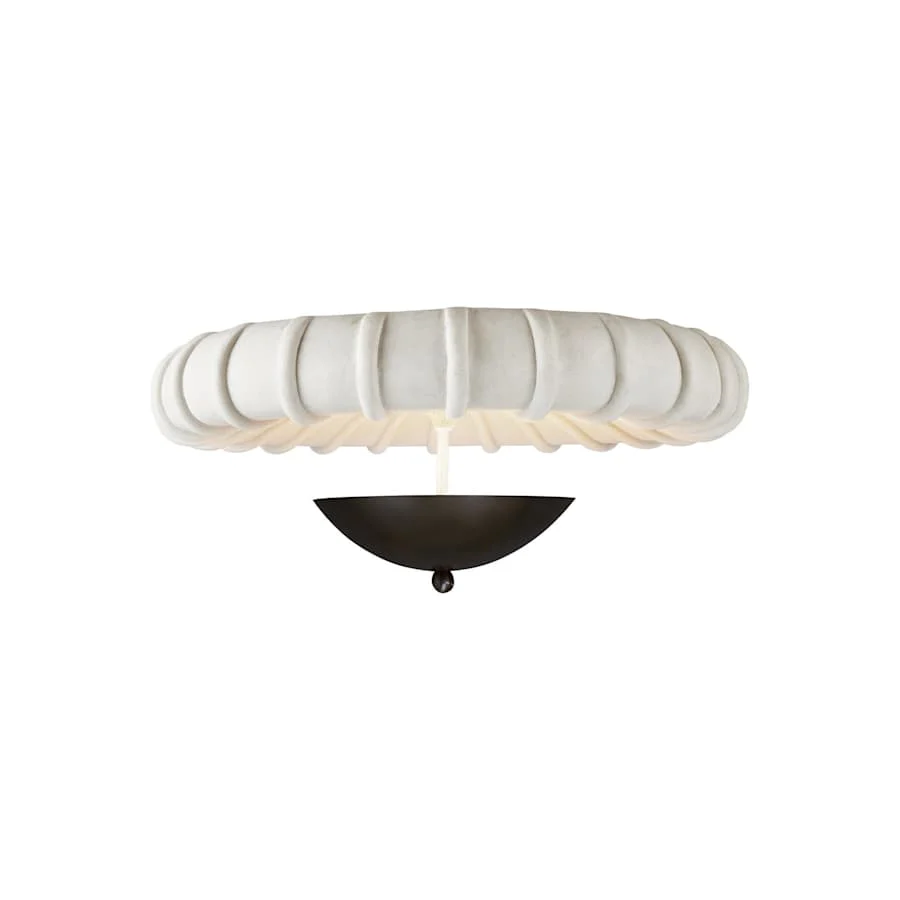 Arteriors Camella Flush Mount 3 Light 35″ Wide Flush Mount Ceiling Fixture